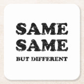 同じだが違う スクエアペーパーコースター (正面)