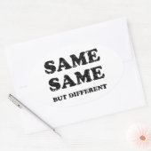 同じだが違う 楕円形シール (封筒)