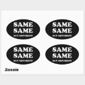 同じだが違う 楕円形シール (シート)