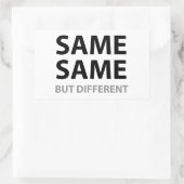 同じだが違う 長方形シール (バッグ)