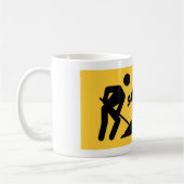 同じは、違うな日排泄します コーヒーマグカップ (左)