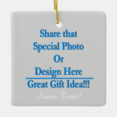 同じイメージ\文字を両側の白の文字個人化して下さい セラミックオーナメント (正面)