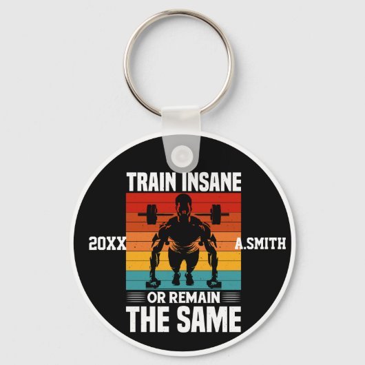 同じジムのトレーニング狂いまたは再メインフィットネス キーホルダー (正面)