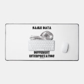 同じデータ違う解釈アヒルうさぎ デスクマット (キーボード&マウス)