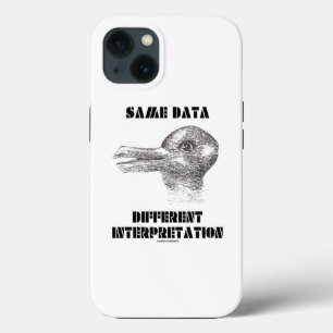 同じデー違うタ解釈のダックウサギ iPhone 13ケース