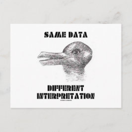 同じデー違うタ解釈(Duck Rabbit) ポストカード