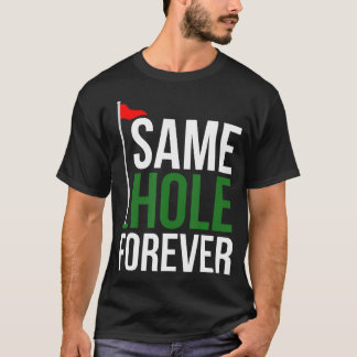 同じホールにずっといる おもしろゴルフ 男子会 ウェディング Tシャツ
