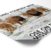 同じ任務で他人と自分を取り囲む ポスター (角)