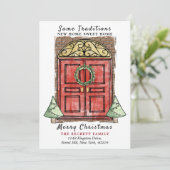 同じ伝統の新しいホームクリスマス シーズンカード (スタンド正面)