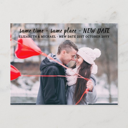 同じ場所NEW DATE BUDGET Photo 結婚's ポストカード (正面)