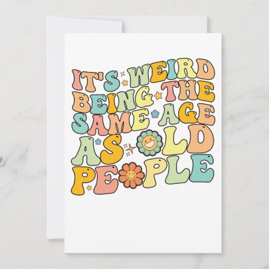 同じ年なのにジジイと呼ばれるのは気分が悪い 招待状 (正面)
