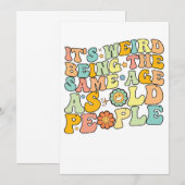 同じ年なのにジジイと呼ばれるのは気分が悪い 招待状 (正面/裏面)