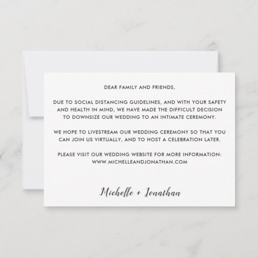 同じ愛の小さ結婚い小さシンプルい写真 (裏面)