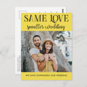 同じ愛の小さ結婚い小さシンプルい写真 ポストカード (正面/裏面)