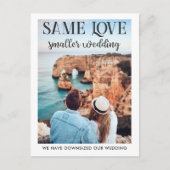 同じ愛の小さ結婚い小さシンプルい写真 ポストカード (正面)