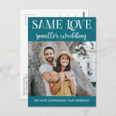 同じ愛の小さ結婚い小さシンプルい写真 ポストカード (正面/裏面)