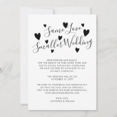 同じ愛の小さ結婚い計画のダウンサイズ変更 案内状 (正面)