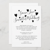 同じ愛の小さ結婚い計画のダウンサイズ変更 案内状 (正面/裏面)