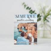 同じ愛の小さ結婚さの小さシンプルい写真p ポストカード (スタンド正面)