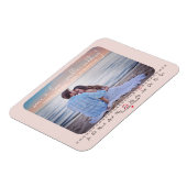 同じ愛より小さな結婚式の日付写真を保存 マグネット (左側)