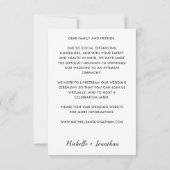 同じ愛小さな結婚式 縮小 シンプル フォト (裏面)