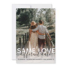 同じ愛異なる日付の結婚式タイポグラフィ写真