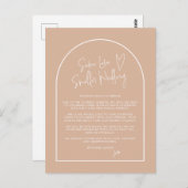 同じ愛 小規模な結婚式 ダウサイズした ブラッシュ アーチ ポストカード (正面/裏面)