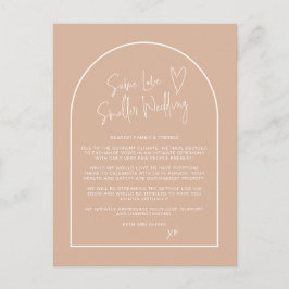 同じ愛 小規模な結婚式 ダウサイズした ブラッシュ アーチ ポストカード