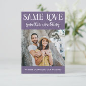 同じ愛 小規模な結婚式 縮小 シンプルな写真 (スタンド正面)