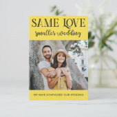 同じ愛 小規模な結婚式 縮小 シンプルな写真 (スタンド正面)