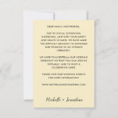 同じ愛 小規模な結婚式 縮小 シンプルな写真 (裏面)