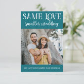 同じ愛 小規模な結婚式 縮小 シンプル フォト (スタンド正面)