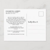 同じ愛 新しい日程延期 現代的な脚本 写真 案内ポストカード (裏面)