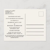 同じ愛 新しい日  ユーカリクリーム ウェディング 案内ポストカード (裏面)