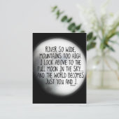 同じ月の詩の下で ポストカード (スタンド正面)