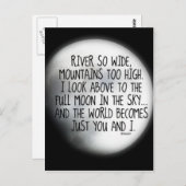 同じ月の詩の下で ポストカード (正面/裏面)