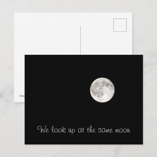 同じ月 ポストカード (正面/裏面)