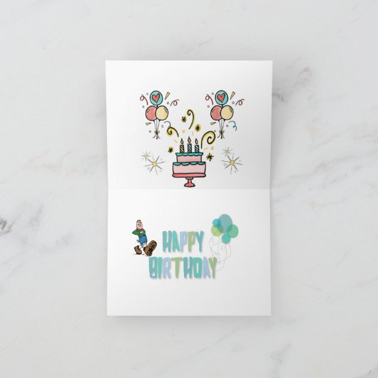 同じ母から生まれたわけじゃないけど誕生日おめでとう カード (内部)