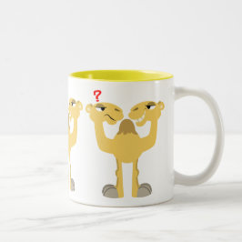 同じ漫画のラクダの両側 ツートーンマグカップ