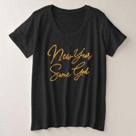 同じ神で新年を迎える プラスサイズTシャツ