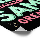 同じ神素晴らしイエス新年の新しい挑戦 ポスター (角)