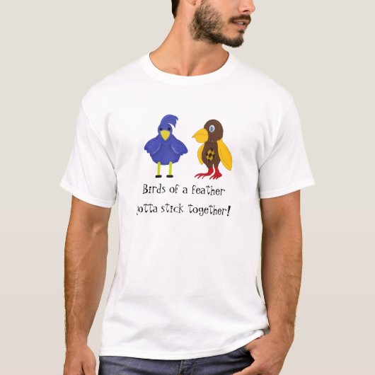 同じ羽根の鳥 Tシャツ (正面)