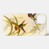 同じ花カラフルをめざすハチドリ2羽 Case-Mate iPhoneケース (裏面 (横))