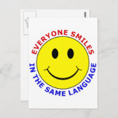 同じ言語のすべてのスマイル ポストカード (正面/裏面)