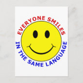 同じ言語のすべてのスマイル ポストカード (正面)