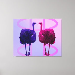 同じ顔違うカラーのキャンバスアート キャンバスプリント