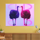 同じ顔違うカラーのキャンバスアート キャンバスプリント (インサイチュ (リビング))