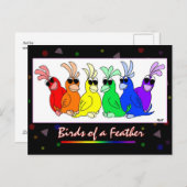 同じ鳥は同じ羽を持つ ポストカード (正面/裏面)