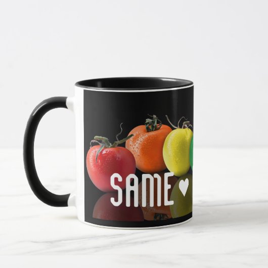 「同じ♥」違うマグ！コーヒーマグ マグカップ (左)