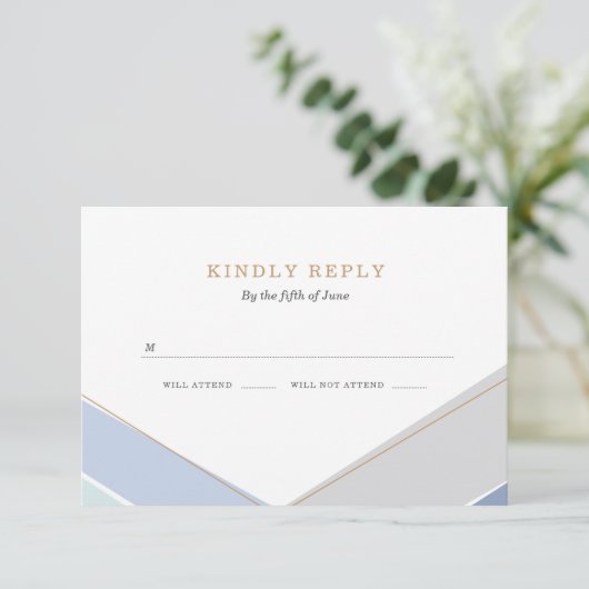 同世代の人のストライプのバー（ユダヤ教の）バル・ミツバーRSVP 出欠カード (スタンド正面)